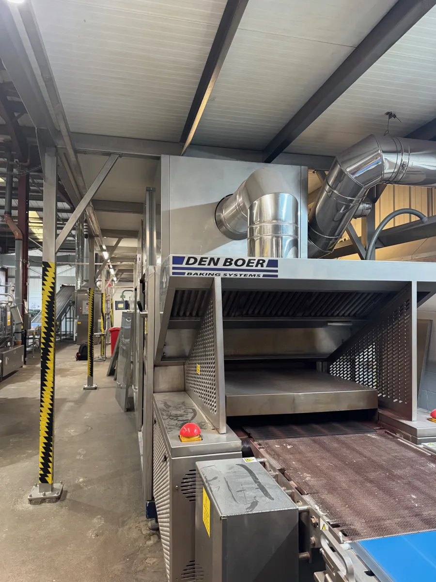 Gas-fired tunnel oven on a production line, Ilkeston