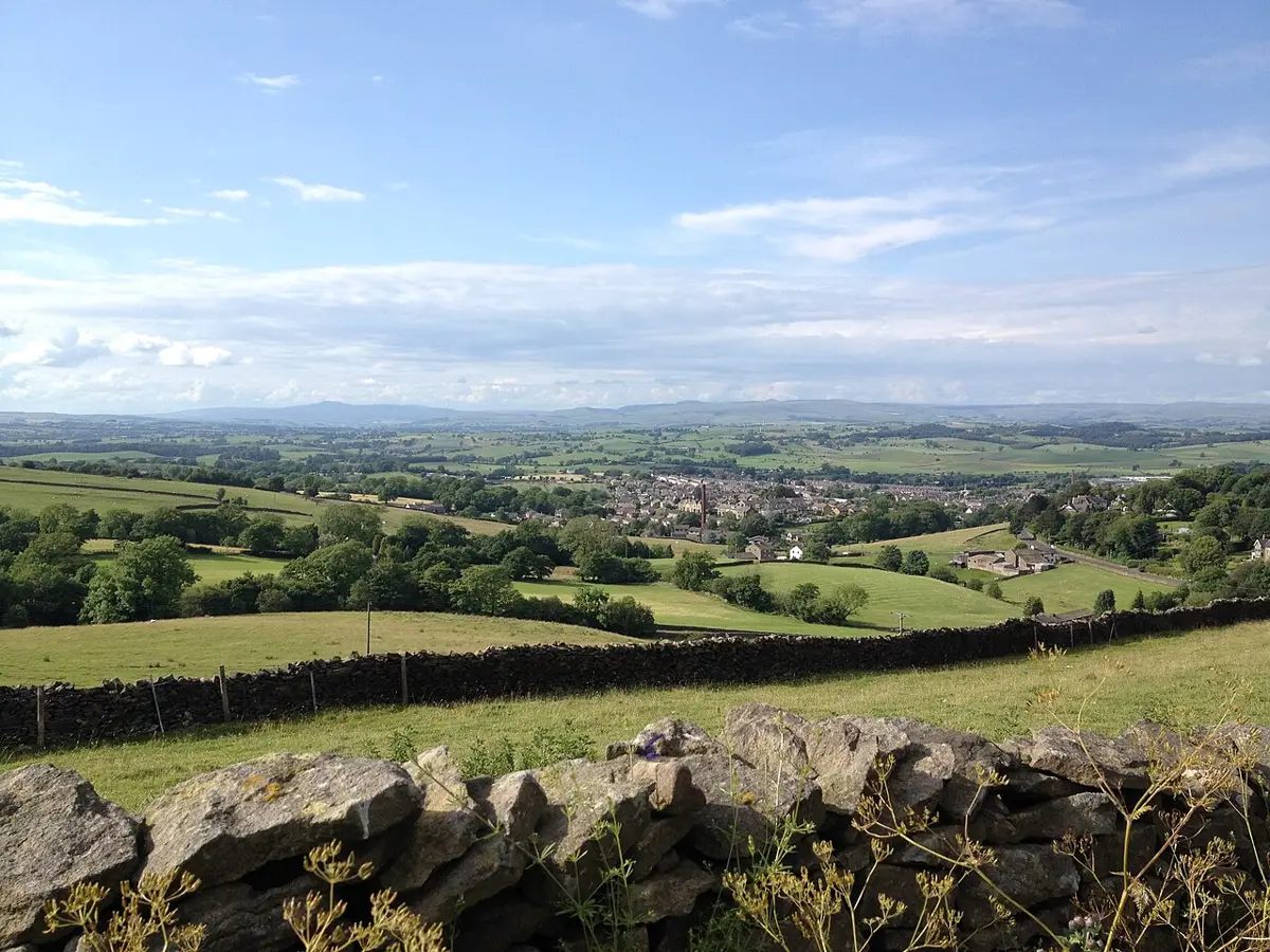 Barnoldswick, looking across Craven and the Yorkshire Dales