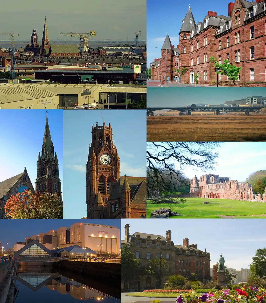 Montage of Barrow-in-Furness landmarks