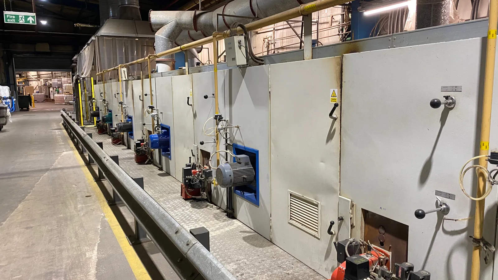 Gas-fired process line serviced near Chorley