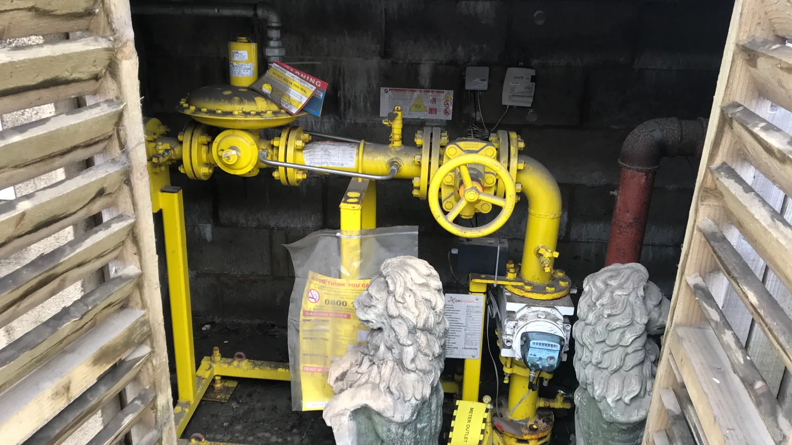 Industrial gas valve train near Padiham