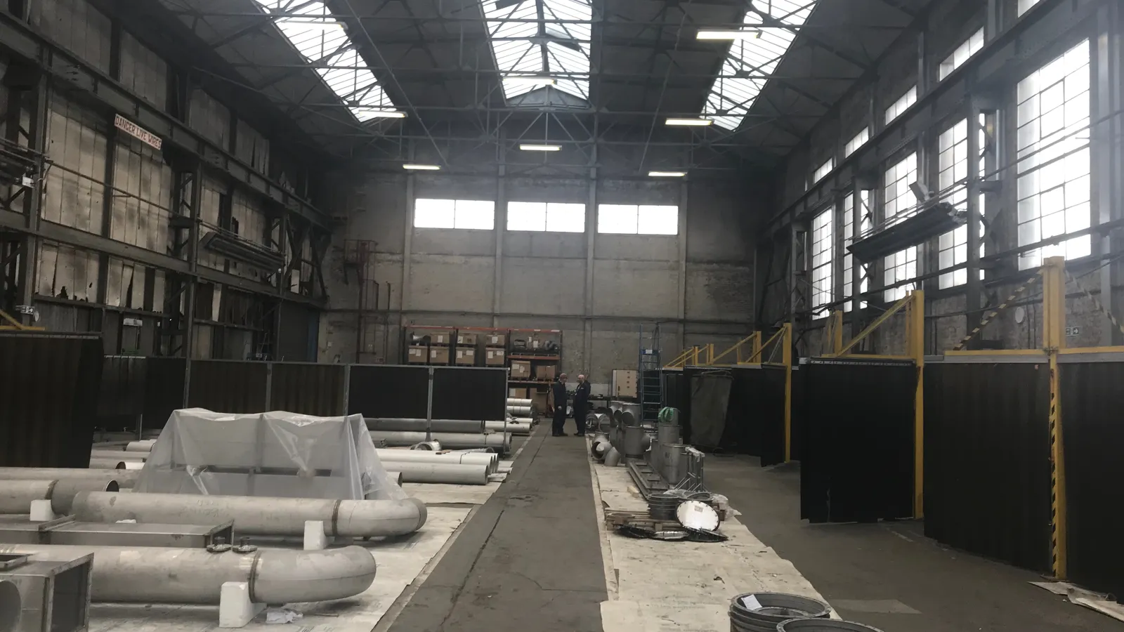Industrial gas work in a factory in Bury