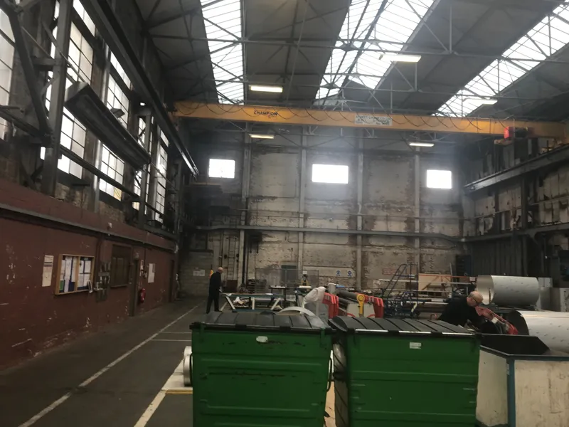 Factory floor gas plant work in Bury