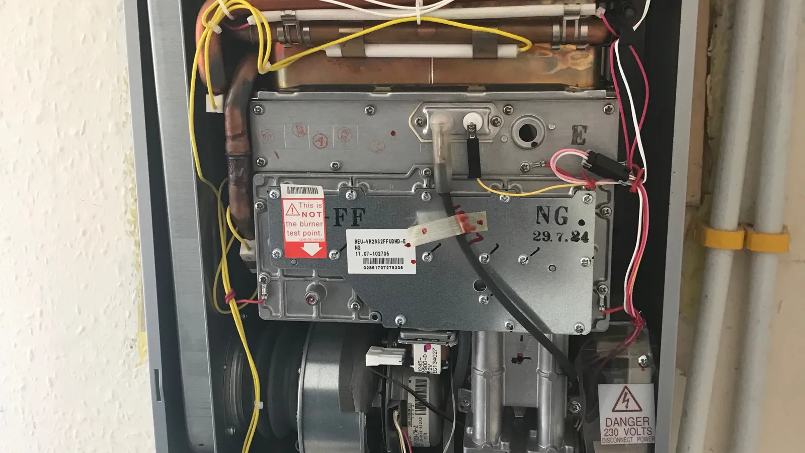Gas-fired plant servicing at an industrial site in Wigan