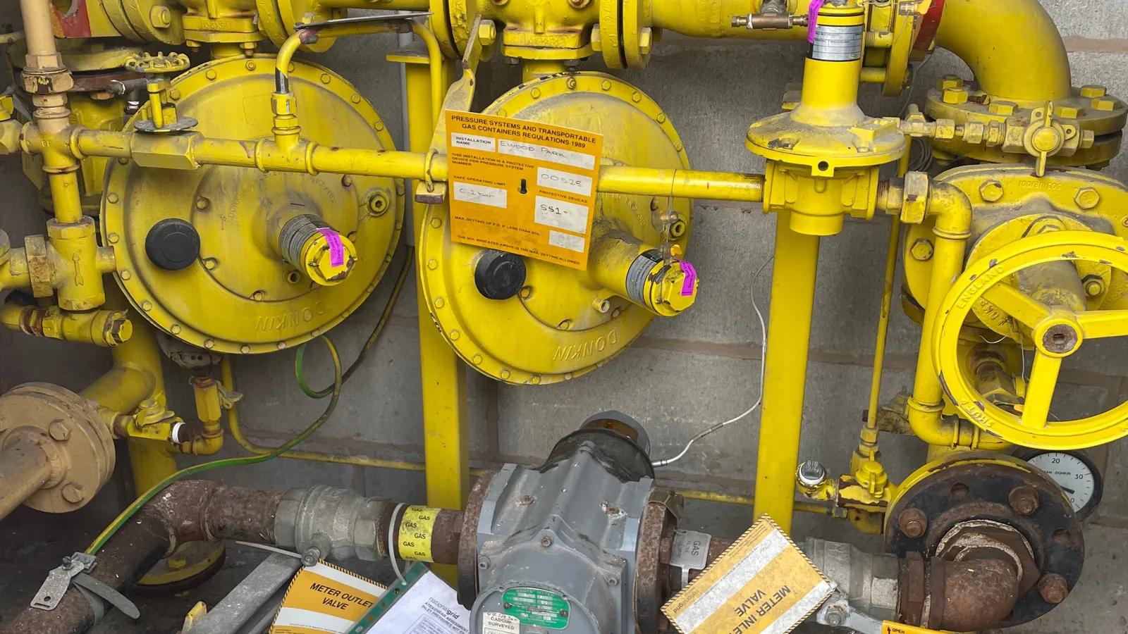 Industrial gas valve train serviced in Blackburn