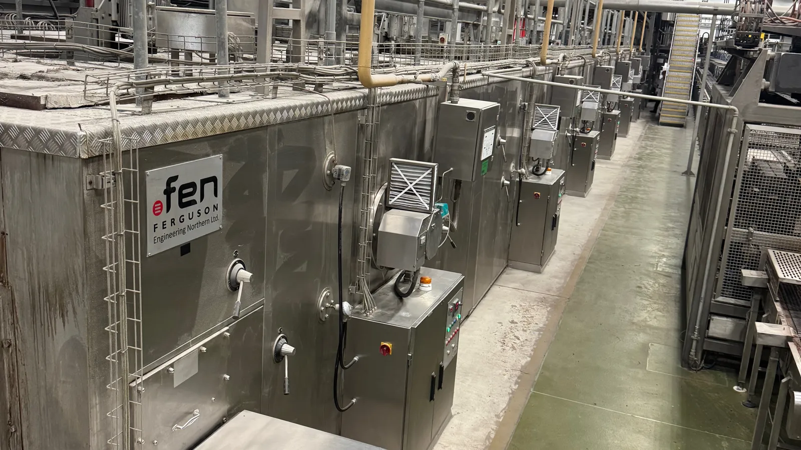 Gas-fired process line at a factory near Northwich