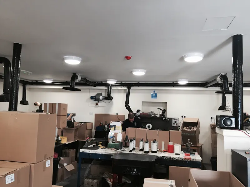 Industrial gas work in a Farington unit, Leyland